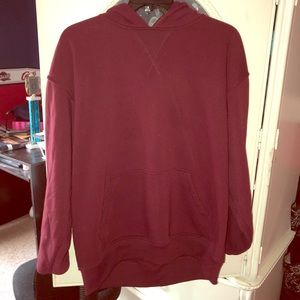 Burgundy thick hoodie